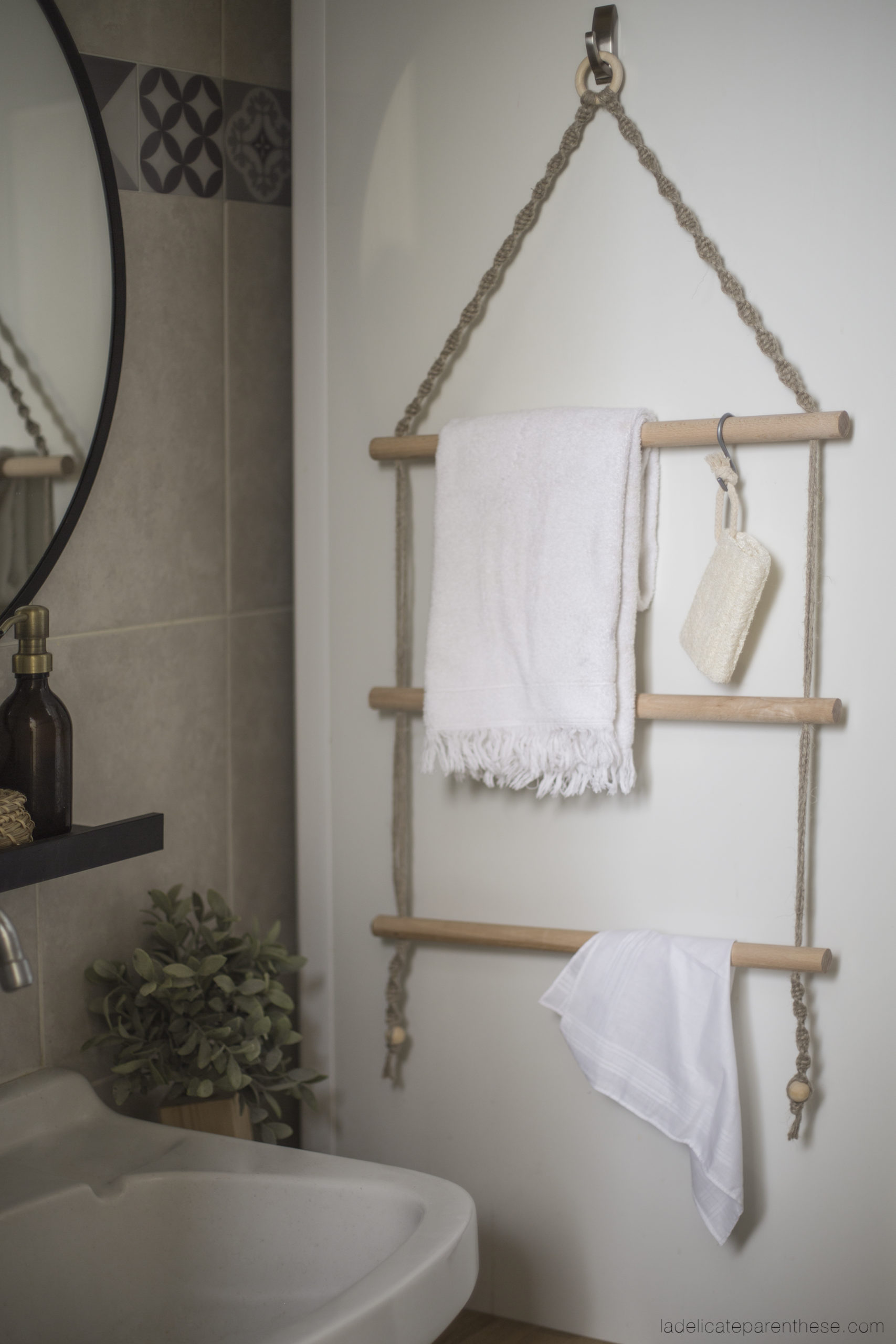 DIY 31*: IDEAS PARA COLGAR TOALLAS  Porte serviette, Deco salle de bain,  Idée salle de bain